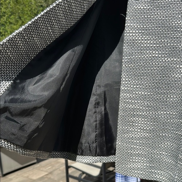 Christopher & Banks Missy Tweed Coat Jacket Grey& Black Women's Large Classy EUC - Picture 4 of 15